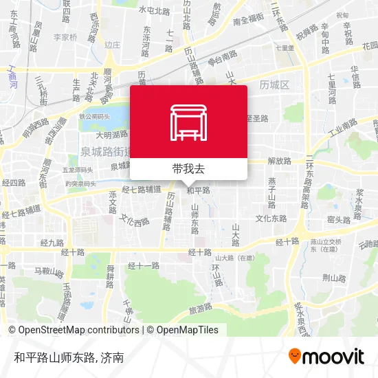 和平路山师东路地图