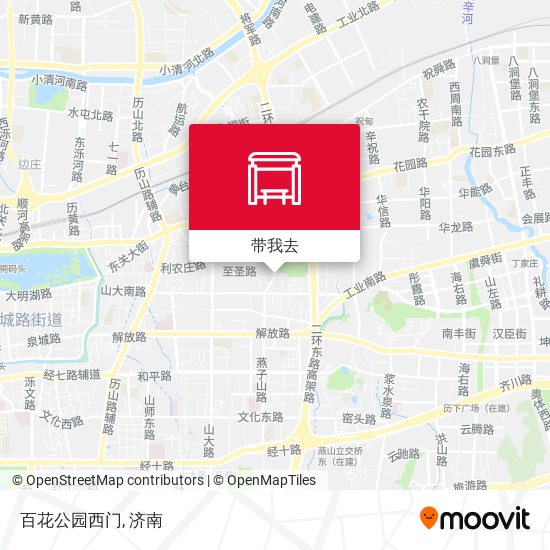 百花公园西门地图