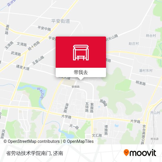 省劳动技术学院南门地图