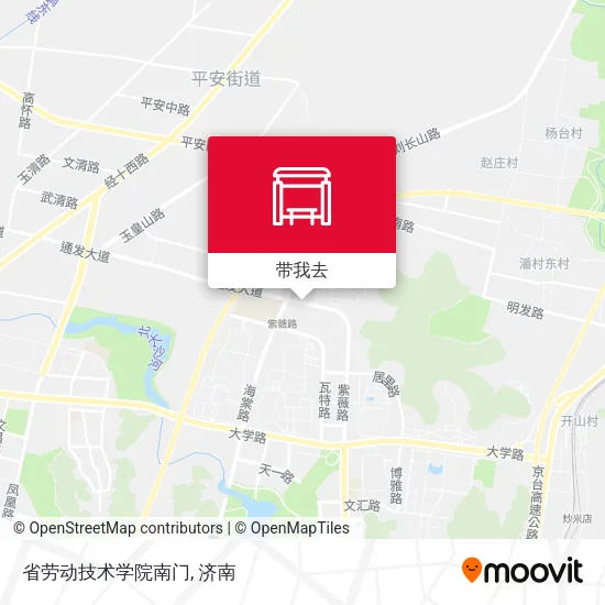 省劳动技术学院南门地图