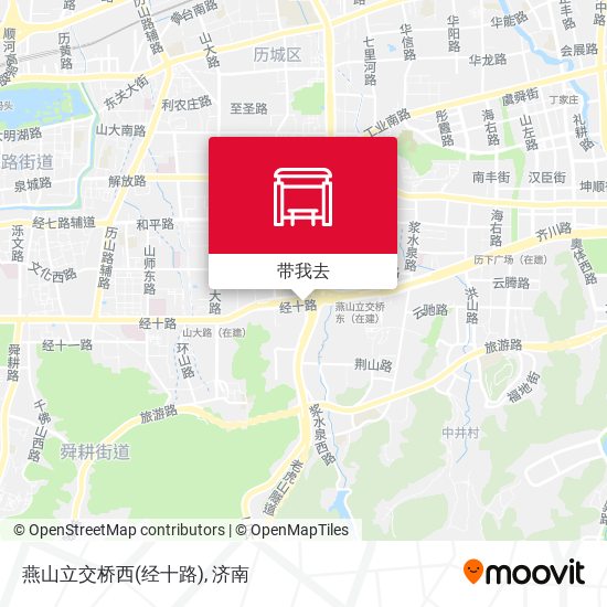 燕山立交桥西(经十路)地图