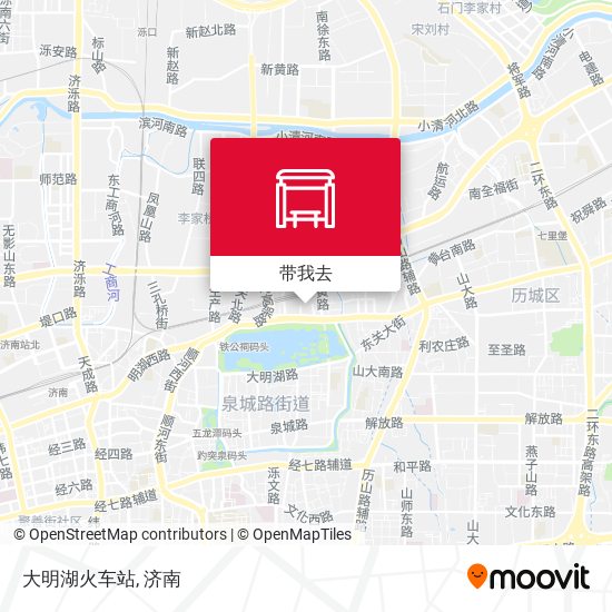 大明湖火车站地图