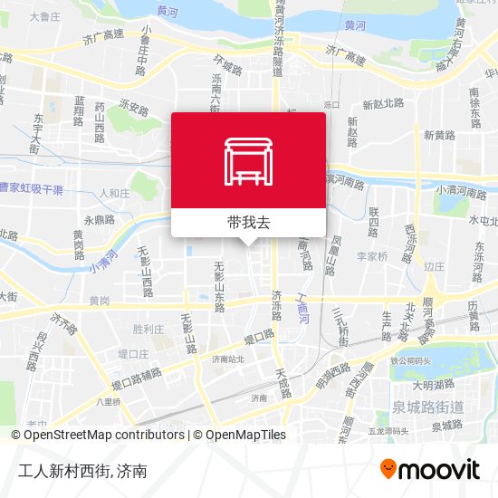 工人新村西街地图
