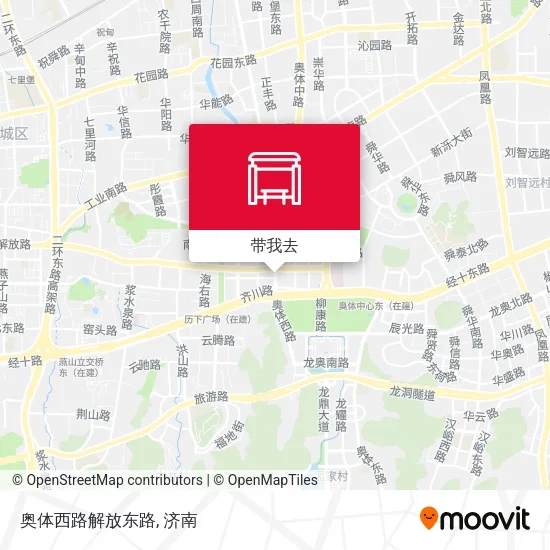 奥体西路解放东路地图