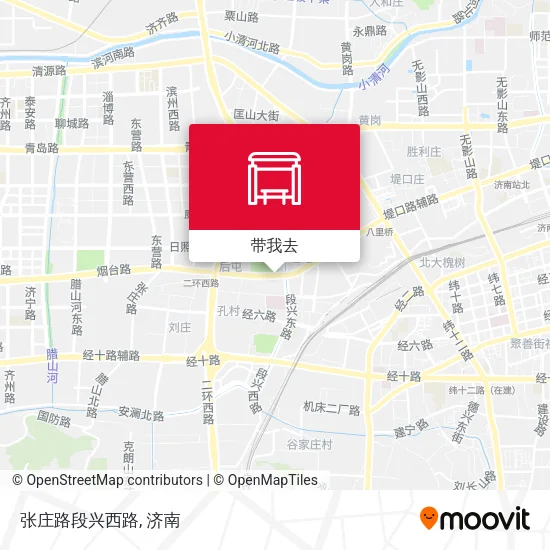 张庄路段兴西路地图