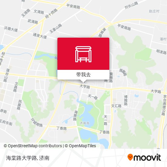 海棠路大学路地图