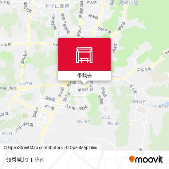 领秀城北门地图