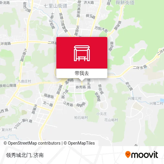 领秀城北门地图