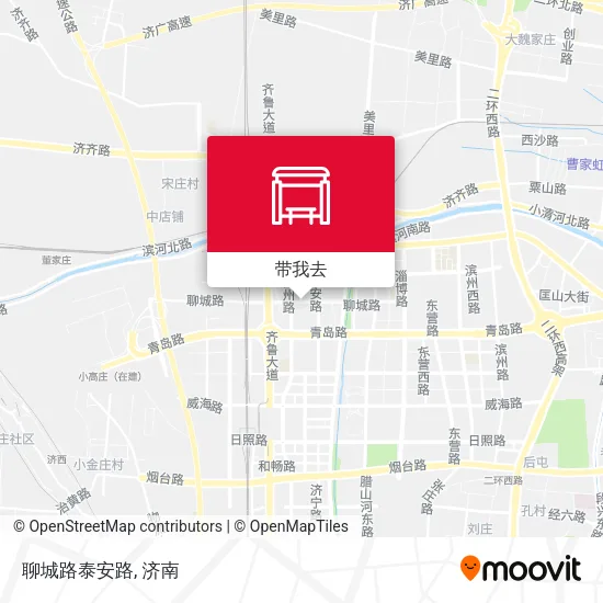 聊城路泰安路地图