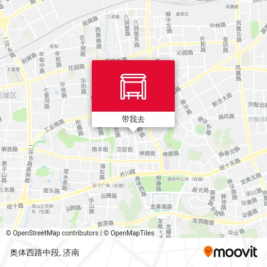 奥体西路中段地图