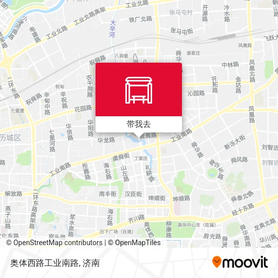 奥体西路工业南路地图