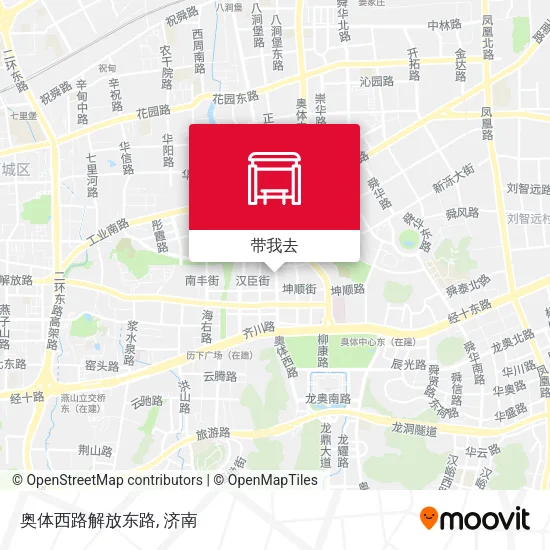 奥体西路解放东路地图