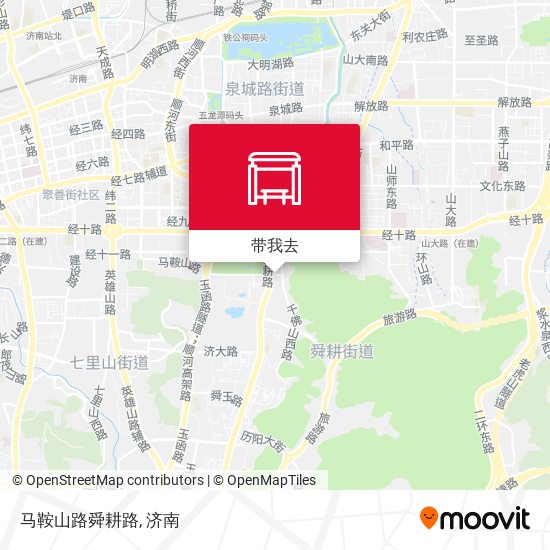 马鞍山路舜耕路地图