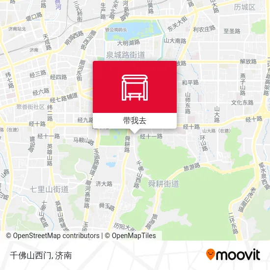 千佛山西门地图
