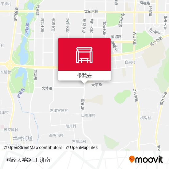 财经大学路口地图