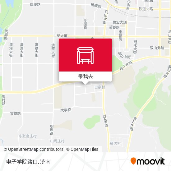 电子学院路口地图