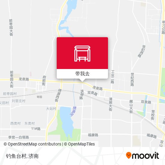 钓鱼台村地图