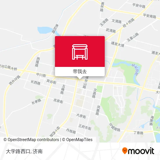 大学路西口地图