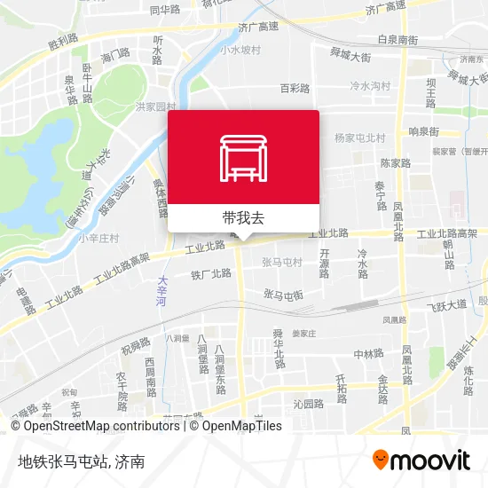 地铁张马屯站地图