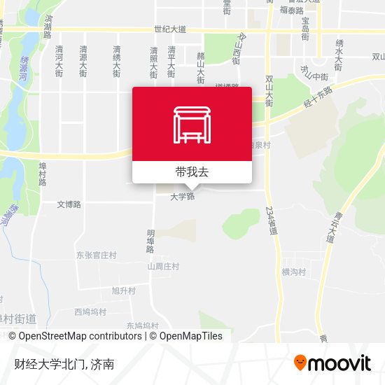 财经大学北门地图