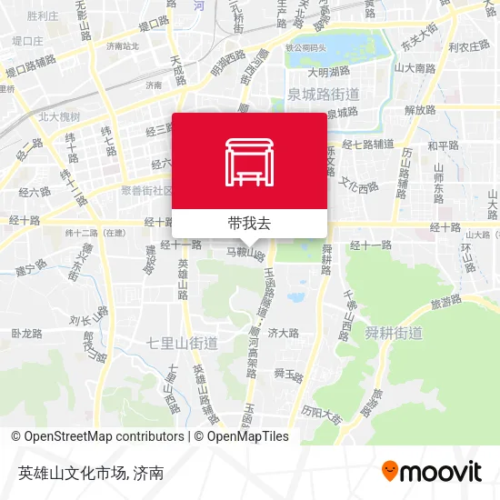 英雄山文化市场地图