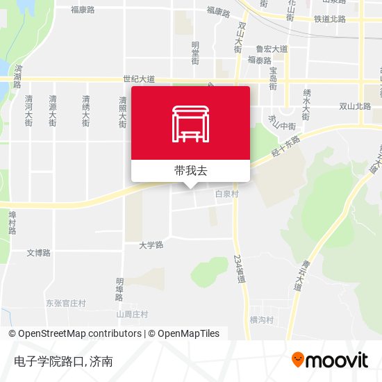 电子学院路口地图