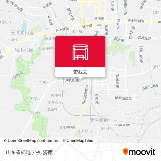 山东省邮电学校地图