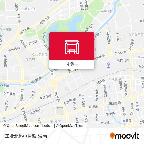 工业北路电建路地图