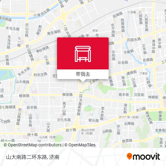 山大南路二环东路地图