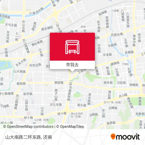 山大南路二环东路地图