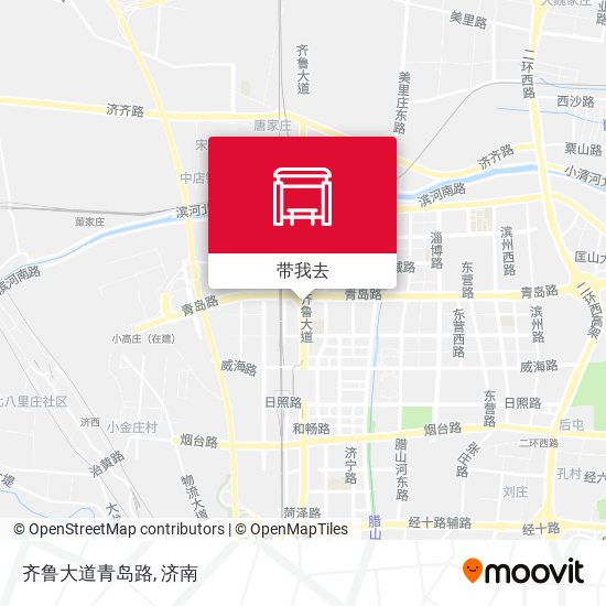 齐鲁大道青岛路地图
