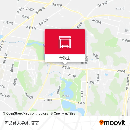 海棠路大学路地图