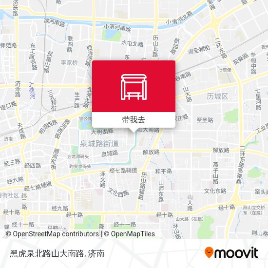 黑虎泉北路山大南路地图