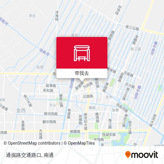 通掘路交通路口地图