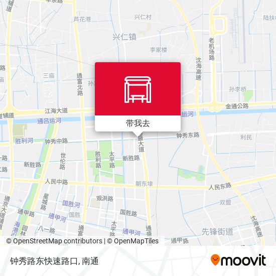 钟秀路东快速路口地图