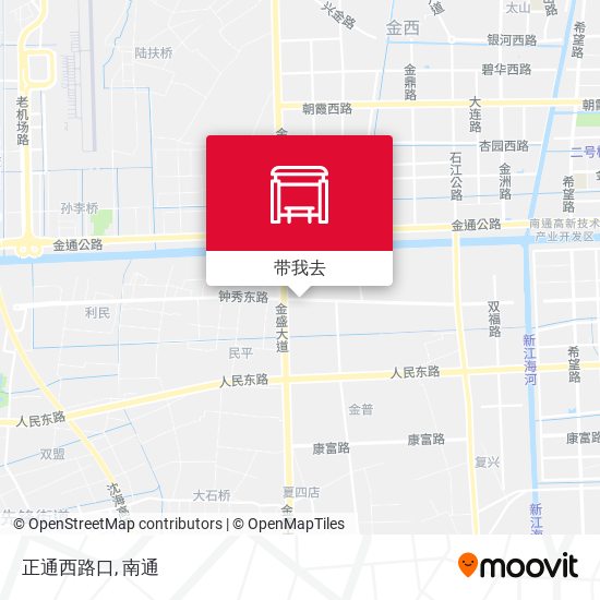 正通西路口地图