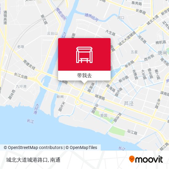 城北大道城港路口地图