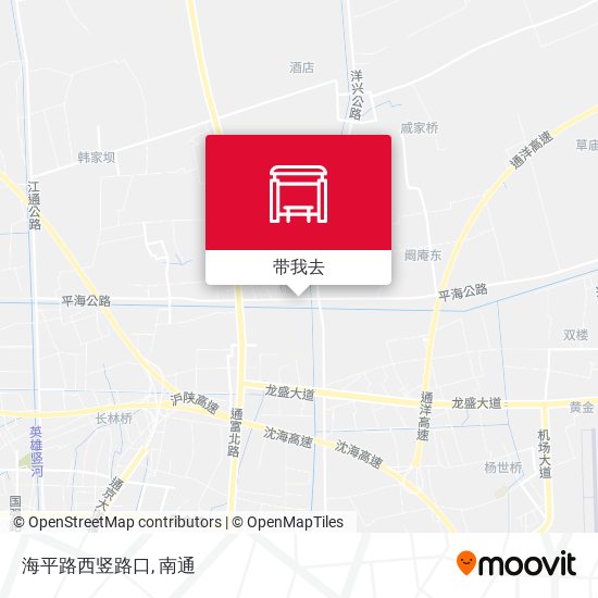 海平路西竖路口地图