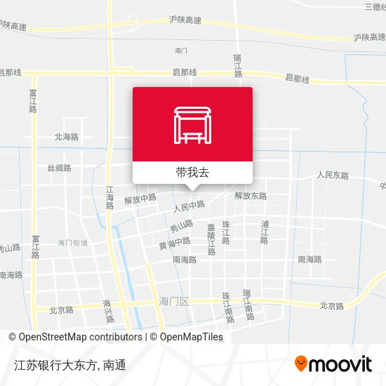 江苏银行大东方地图