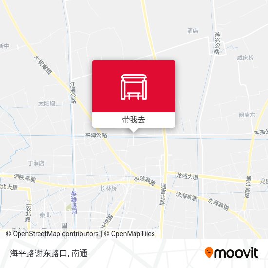 海平路谢东路口地图