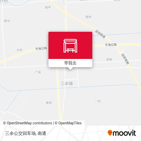 三余公交回车场地图