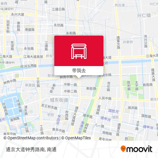 通京大道钟秀路南地图