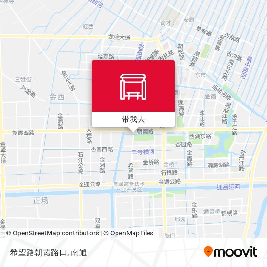 希望路朝霞路口地图