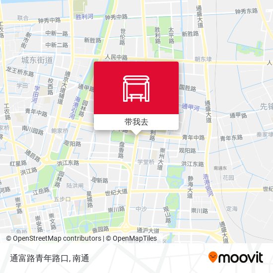 通富路青年路口地图