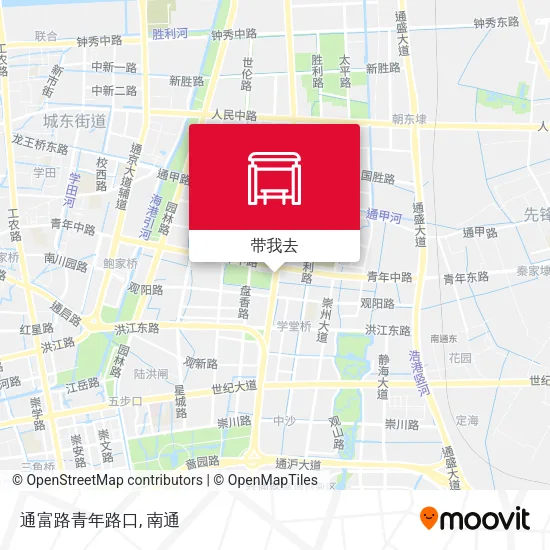通富路青年路口地图