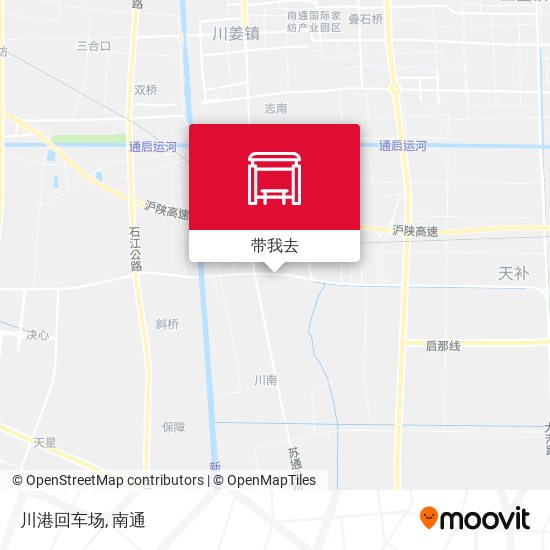 川港回车场地图