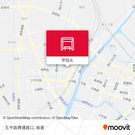 五平路腾通路口地图