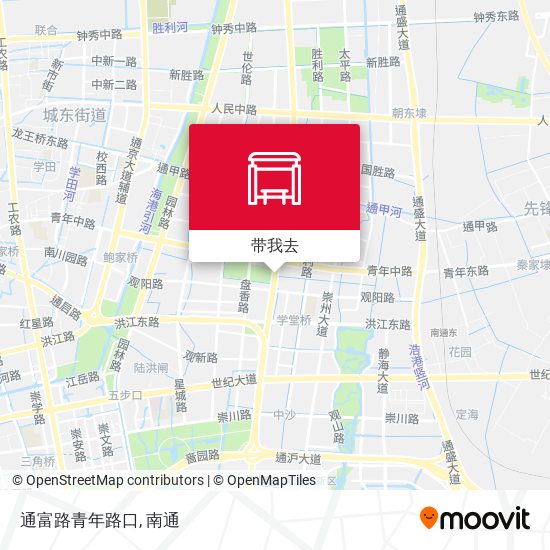 通富路青年路口地图
