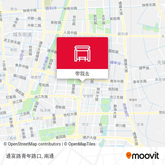通富路青年路口地图