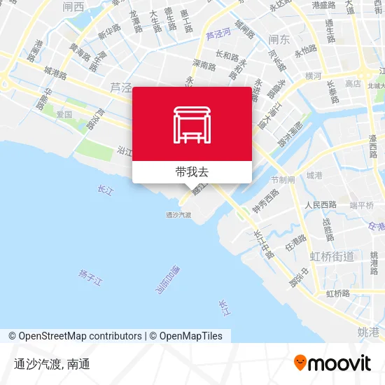 通沙汽渡地图
